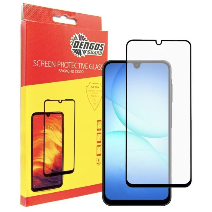 Стекло защитное Dengos Full Glue Samsung Galaxy A17 Black Фото