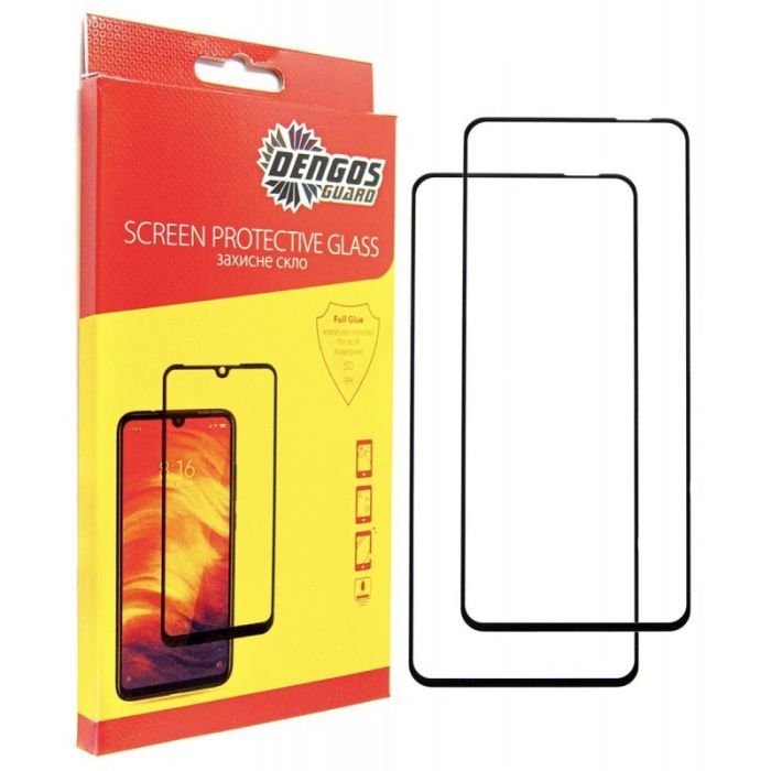 Стекло защитное Dengos Oppo A40m Black 2 pcs Фото