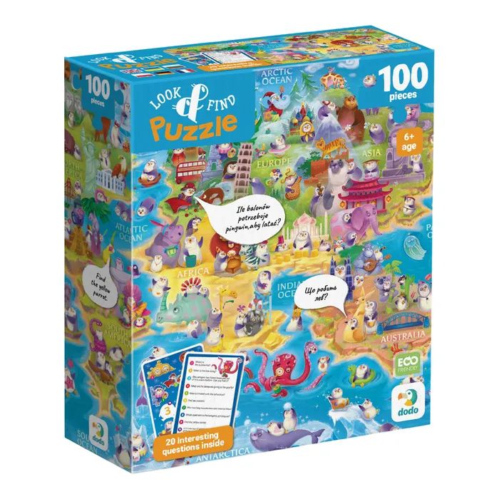 Пазл DoDo Вимельпазл Мир пингвинов, 100 элементов Фото