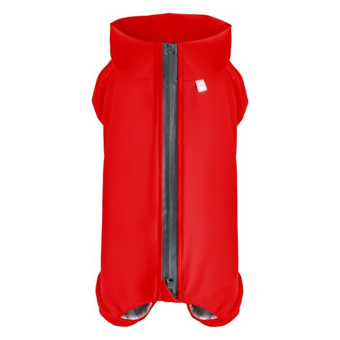 Дождевик для животных WAUDOG Clothes водонепроницаемый S32 красный Фото