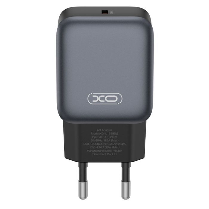 Зарядное устройство XO USB-C PD20W black Фото