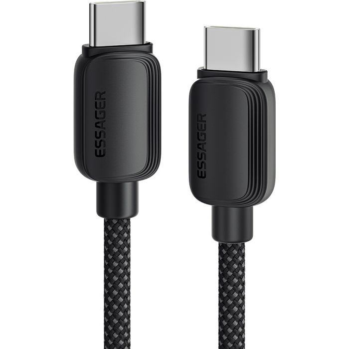 Дата кабель Essager USB-C to USB-C 1.0m 100W black Фото
