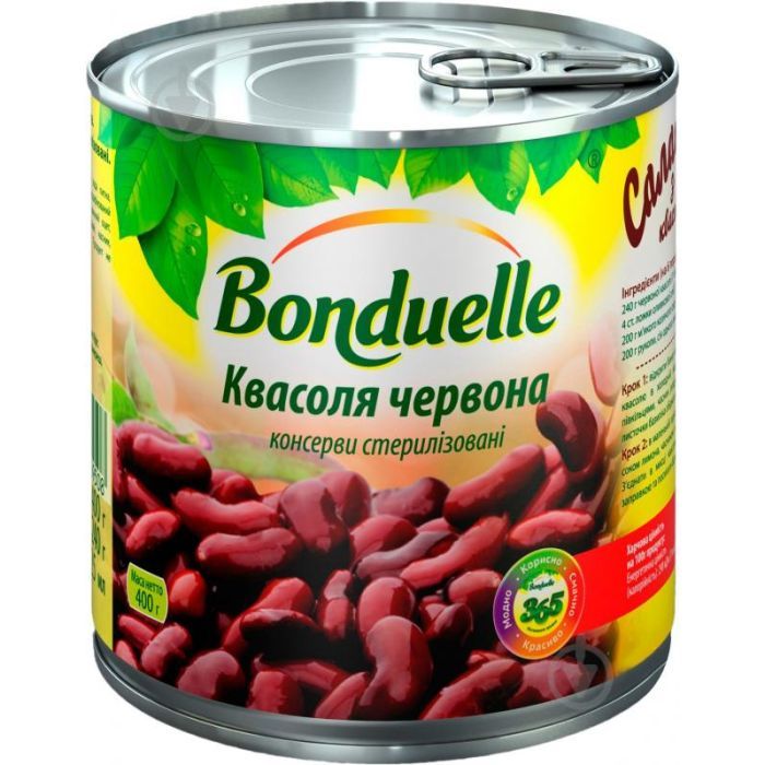 Овощная консервация Bonduelle Фасоль красная 400 г Фото