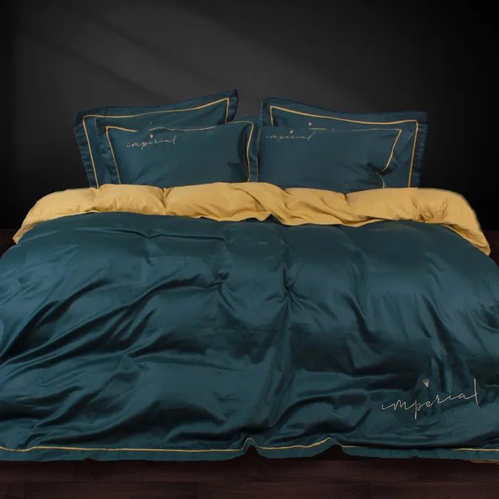 Постельное белье MirSon Сатин Imperial Satin Messina 175х210 двоспальний Фото
