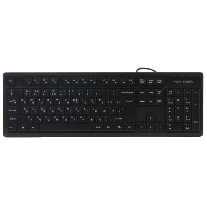 Клавиатура A4Tech FKS12 USB UA Black Фото