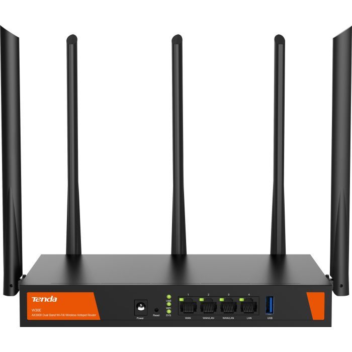Маршрутизатор Tenda Маршрутизатор TENDA W30E Hotspot AX3000 4xGE (1xGE Фото