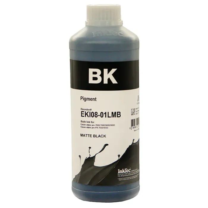 Чернила InkTec Epson LFP Pigment Matte Black 1L Фото