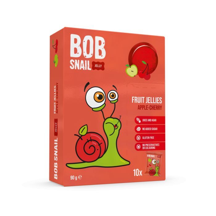 Мармелад Bob Snail Яблоко-вишня 90 г Фото