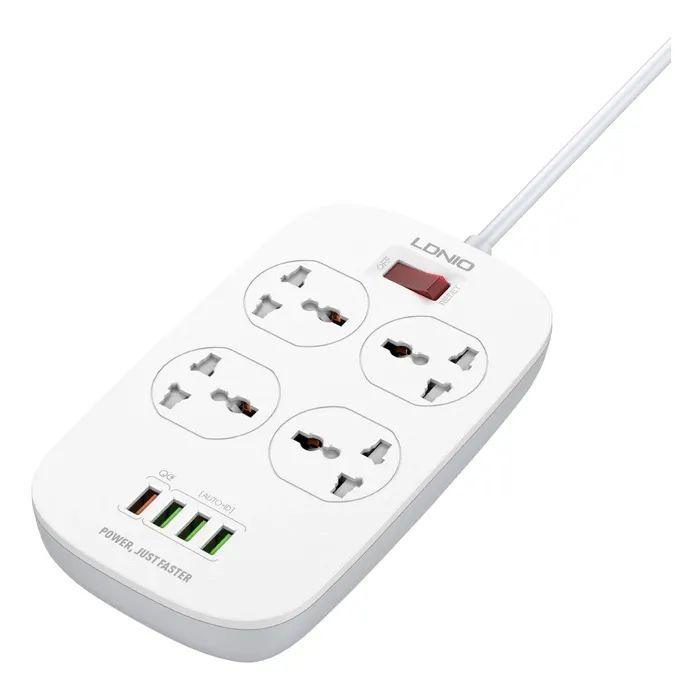 Сетевой фильтр питания LDNIO SC4407Q 4роз. 4USB 2м Фото