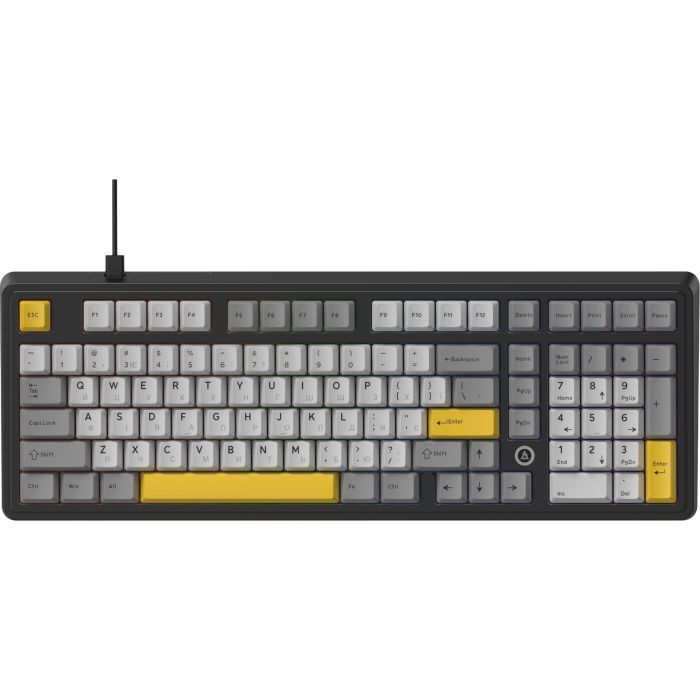Клавиатура Ajazz AK980 MAX Magnetic Switch USB UA Black/Grey/Yellow Фото