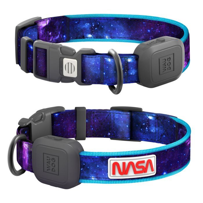 Ошейник для животных WAUDOG с подсветкой LED "NASA21" S-M Фото