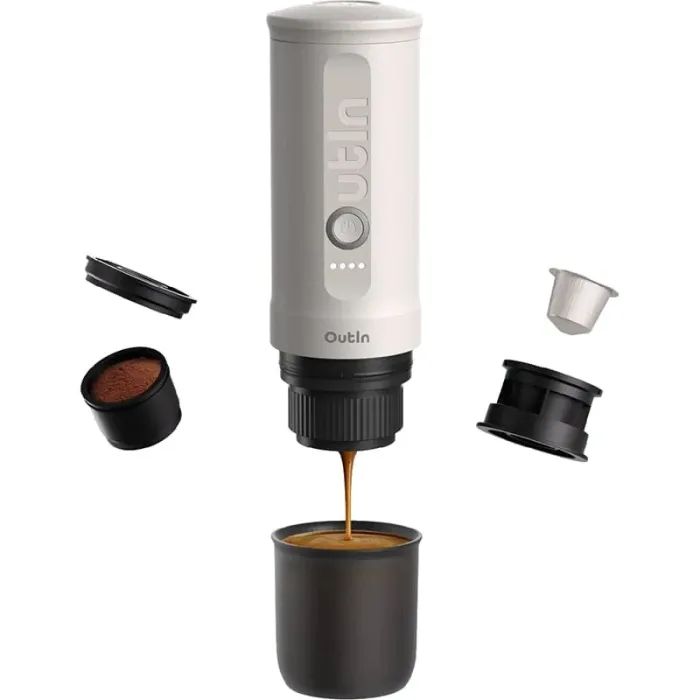 Кофеварка кемпинговая Outin Nano Espresso Machine OTEM-01 Pearl White Фото