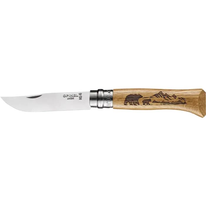 Нож Opinel 8 Animalia America Bear Фото