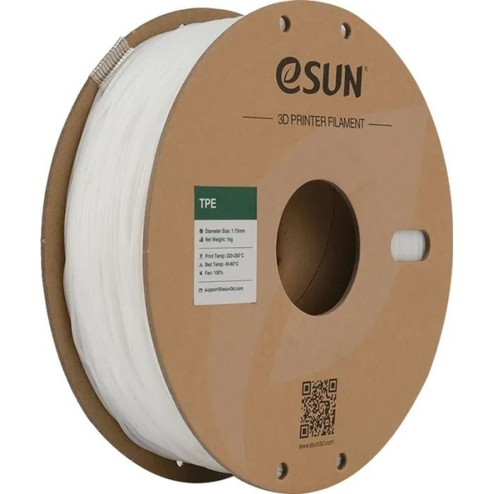 Пластик для 3D-принтера eSUN TPE-83A 1,75mm 1kg White Фото