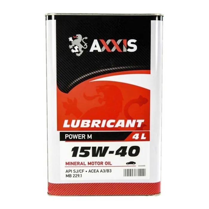 Моторное масло AXXIS 15w-40 Power M 4л Фото