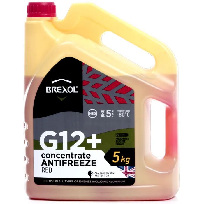 Антифриз BREXOL RED CONCENTRATE G12+ (-80C) 5kg Фото