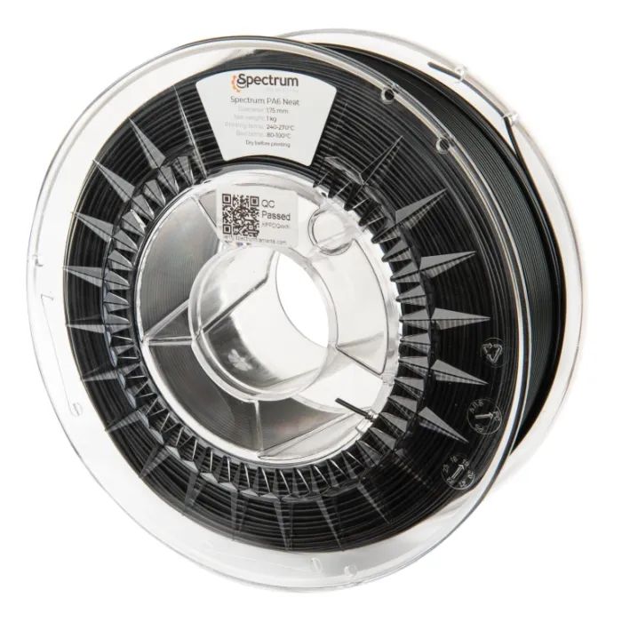 Пластик для 3D-принтера Spectrum PA6 Neat 1.75mm BK 0.75kg Фото