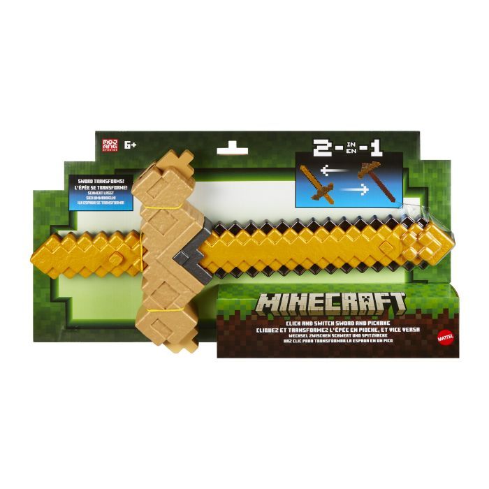 Игрушечное оружие Minecraft Меч-трансформер 2 в 1 Фото