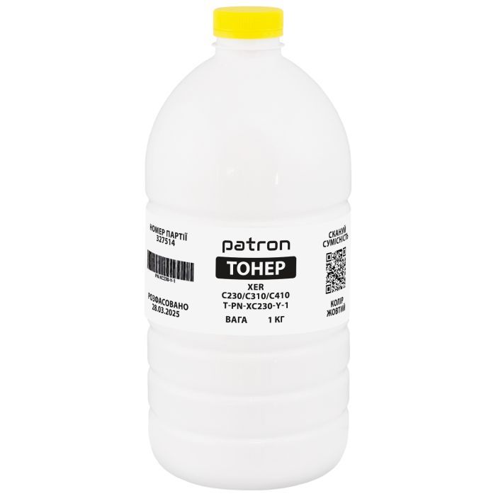 Тонер Patron XER C230/C310/C410 1 кг, Yellow Фото