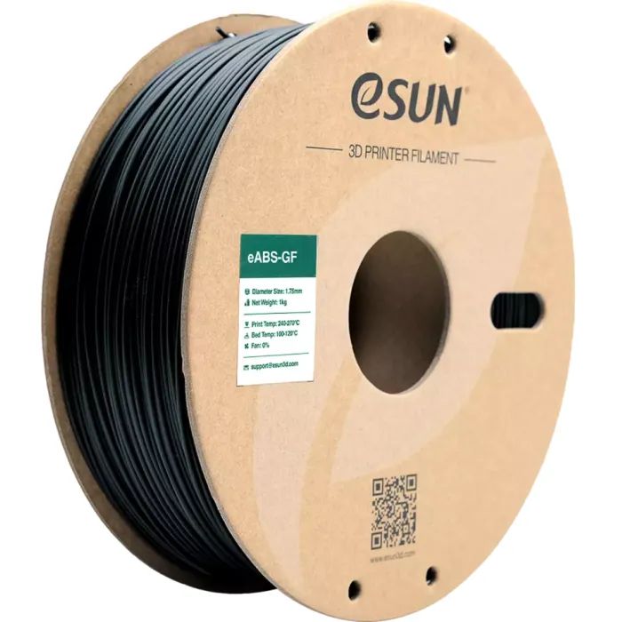 Пластик для 3D-принтера eSUN EABS-GF 1,75mm 1kg BLACK Фото