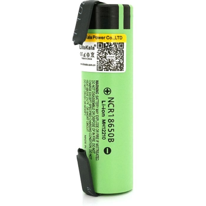 Аккумулятор Liitokala 18650 3400mah (3200-3400mah), 3.7V(2.75-4.2V), Gre Фото