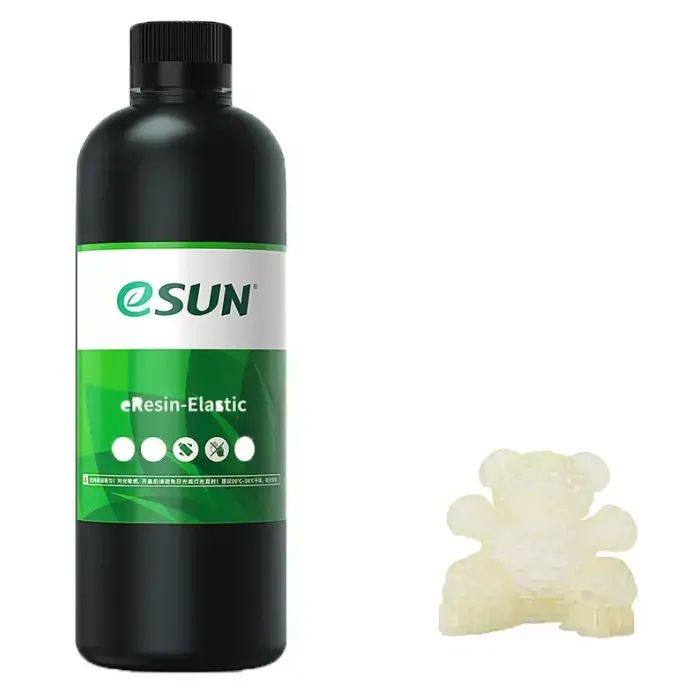 Фотополимерная смола eSUN Resin-Elastic Transparent Yellow 0,5kg Фото