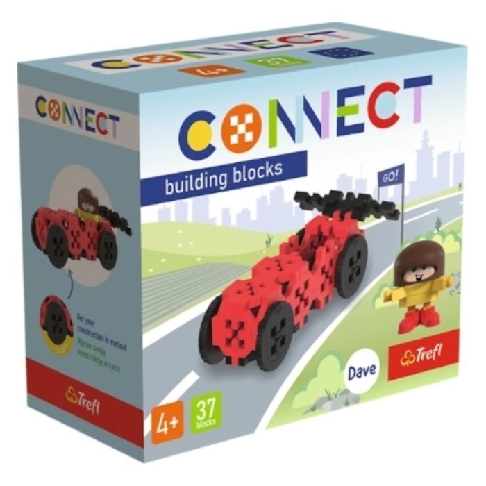 Конструктор Trefl Connect Гоночная машина 37 деталей Фото