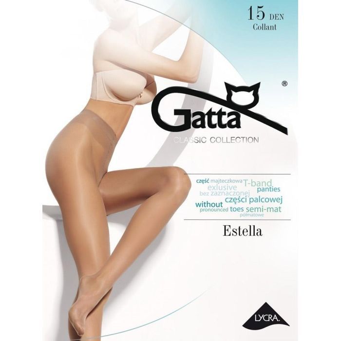 Колготы Gatta Estella 15 Den Golden - 4 Фото