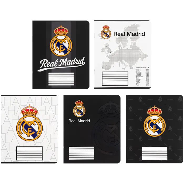 Тетрадь Kite Real Madrid, 18 аркушів, клітинка Фото