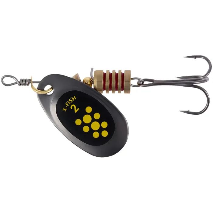 Блесна X-Fish Dark Side 4g 2 Nikel black lime Фото