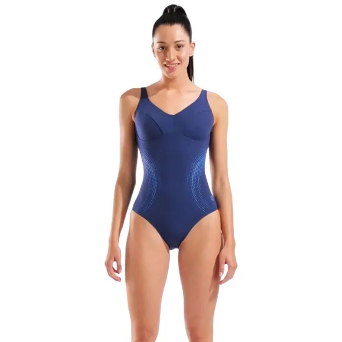Купальник Arena Shimmering Swimsuit U Back 010810-708 синій 44 Фото