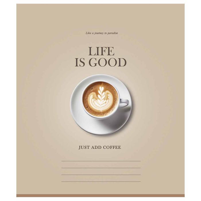 Тетрадь Школярик Life is good 60 аркушів клітинка Фото