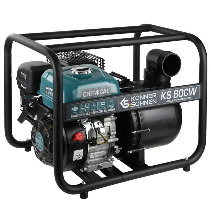 Мотопомпа Konner&Sohnen KS 80CW 1000л/мин, 7.0л.с, 28кг Фото