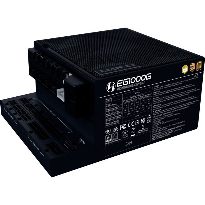 Lian Li 1000W電源 EG1000G 80 PLUS GOLD Lian Li Edge Gold EG1000G Black (G9P.EG1000G.BH00.EU) - купить